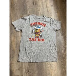 TWINKIE THE KID Pop Men's Large Gray Tee T-Shirt Western Humor‎